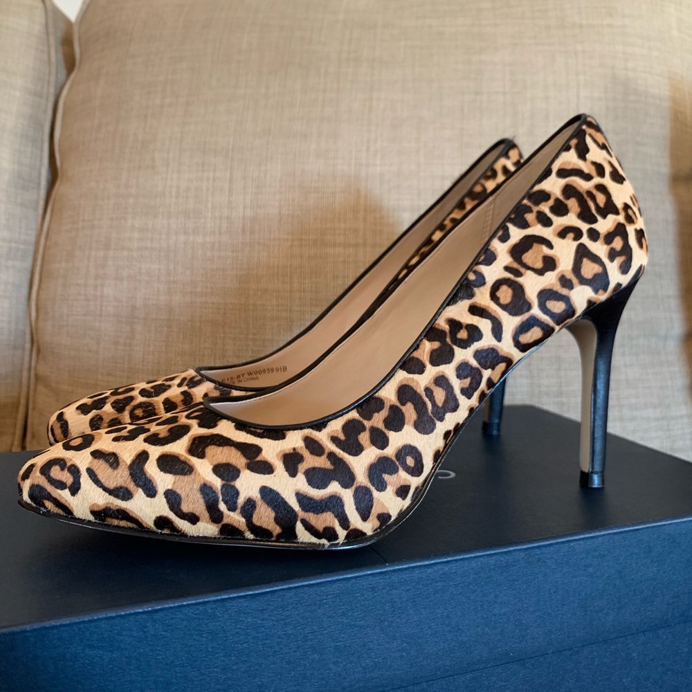 NIB Cole Haan Fair Haven Heels in Leopard Haircalf
